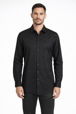 Grand Frank Stockholm With Love From Sweden Mens Black Button Up Shirt 43/44 NWT